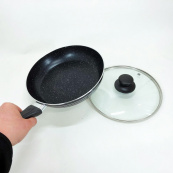 Сковорода UNIQUE UN-5163 22см с крышкой антипригарным покрытием, Глубокая сковорода для кухни. Изображение №2 Сковорода UNIQUE UN-5163 22см с крышкой антипригарным покрытием, Глубокая сковорода для кухни. Изображение №2