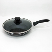 Сковорода UNIQUE UN-5163 22см с крышкой антипригарным покрытием, Глубокая сковорода для кухни. Изображение №7 Сковорода UNIQUE UN-5163 22см с крышкой антипригарным покрытием, Глубокая сковорода для кухни. Изображение №7