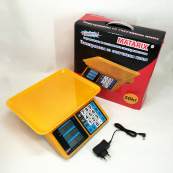 Електронні ваги для товарів Matarix MX-412 до 50 кг, Функціональні електронні ваги для торгівлі. Зображення №6