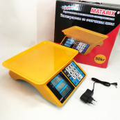 Електронні ваги для товарів Matarix MX-412 до 50 кг, Функціональні електронні ваги для торгівлі. Зображення №7