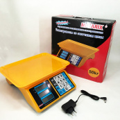 Електронні ваги для товарів Matarix MX-412 до 50 кг, Функціональні електронні ваги для торгівлі. Зображення №8