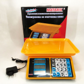 Електронні ваги для товарів Matarix MX-412 до 50 кг, Функціональні електронні ваги для торгівлі. Зображення №9