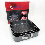 Набор квадратных разъемных форм для выпечки Unique UN-1704 20/22/24 см. Изображение №2