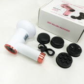 Массажер антицеллюлитный для тела рук и ног 4 насадки 6 скоростей Deep Rolling Massager. Цвет: белый. Изображение №8 Массажер антицеллюлитный для тела рук и ног 4 насадки 6 скоростей Deep Rolling Massager. Цвет: белый. Изображение №8