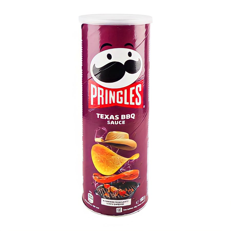 Чипси Pringles Texas BBQ Sauce картопляні 165г Чипси Pringles Texas BBQ Sauce картопляні 165г