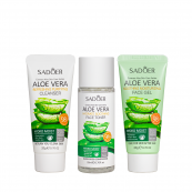 Дорожній набір косметики для обличчя Sadoer Aloe Vera 3 в 1. Зображення №2