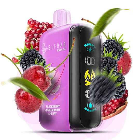Elf Bar Raya D3 25000. Ожина Гранат Вишня (Blackberry Pomegranate Cherry) Elf Bar Raya D3 25000. Ожина Гранат Вишня (Blackberry Pomegranate Cherry)