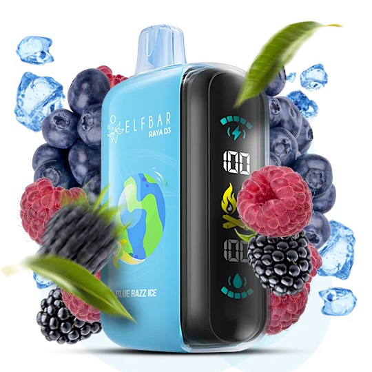 Elf Bar Raya D3 25000. Синя Малина (Blue Razz Ice) Elf Bar Raya D3 25000. Синя Малина (Blue Razz Ice)