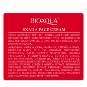 Крем для обличчя Bioaqua Snails Face Cream зміцнювальний з муцином равлика 50 мл. Зображення №3
