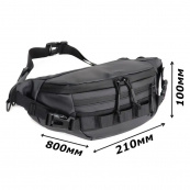 Тактична водонепроникна сумка через плече, чоловіча сумка для риболовлі та активного відпочинку. Зображення №3