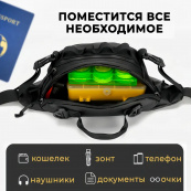 Тактична водонепроникна сумка через плече, чоловіча сумка для риболовлі та активного відпочинку. Зображення №4