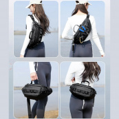 Тактична водонепроникна сумка через плече, чоловіча сумка для риболовлі та активного відпочинку. Зображення №8