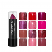 Упаковка помад для губ Parisa Cosmetics L06 12 штук, Рожево-коричневий. Зображення №2