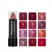 Упаковка помад для губ Parisa Cosmetics L06 12 штук, Бордовий. Зображення №2