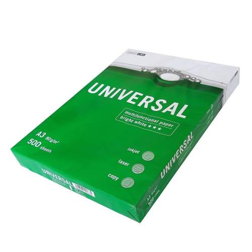 Папір офісний Smart Line Universal A3 80 г/м2 клас B 500 аркушів (1774) Папір офісний Smart Line Universal A3 80 г/м2 клас B 500 аркушів (1774)