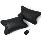 Преміальний набір автоподушок BMW із натуральної шкіри – подушки + брелок. Зображення №17