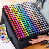 Набор скетч маркеров для рисования Touch 168 шт./уп. двусторонние профессиональные фломастеры для художников. Изображение №7 Набор скетч маркеров для рисования Touch 168 шт./уп. двусторонние профессиональные фломастеры для художников. Изображение №7