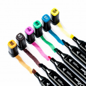 Набор скетч маркеров для рисования Touch 168 шт./уп. двусторонние профессиональные фломастеры для художников. Изображение №19 Набор скетч маркеров для рисования Touch 168 шт./уп. двусторонние профессиональные фломастеры для художников. Изображение №19