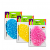 Шапочка для душу кольорова в горошок Beauty Luxury CS-03 Жовтий. Зображення №2