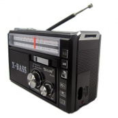 Радиоприёмник портативное радио Golon RX-381 аккумуляторный ретро колонка usb sd mp3 fm. Цвет: черный. Изображение №2