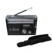 Радиоприёмник портативное радио Golon RX-381 аккумуляторный ретро колонка usb sd mp3 fm. Цвет: черный. Изображение №3