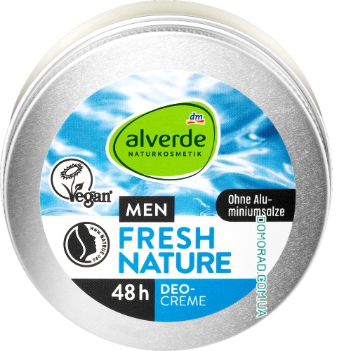 Alverde Део-крем для чоловіків Deocreme Fresh Nature Alverde Део-крем для чоловіків Deocreme Fresh Nature