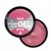 Гель для нарощування однофазний YouPosh ТМ UV Gel/LED 15мл № 04 Pione Темно-рожевий. Зображення №2
