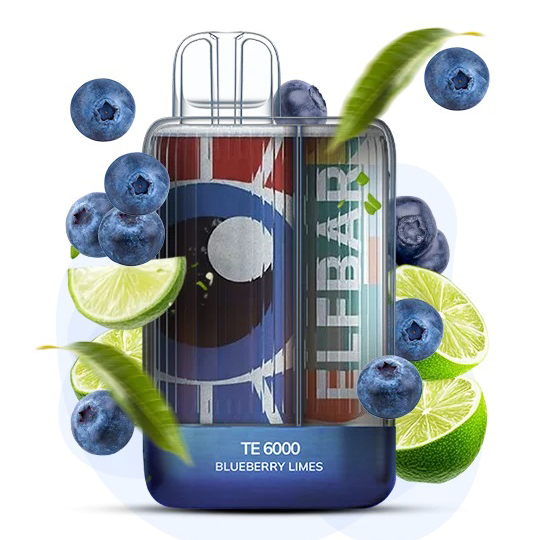 Elf Bar TE6000 5%. Чорниця Лайм (Blueberry Lime) Elf Bar TE6000 5%. Чорниця Лайм (Blueberry Lime)