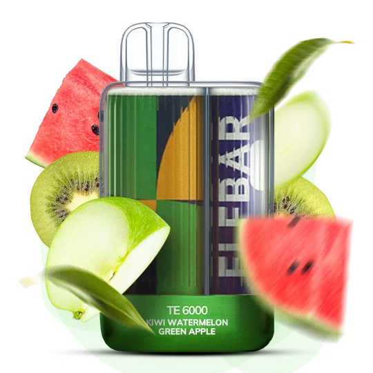 Elf Bar TE6000 5%. Ківі Кавун Зелене Яблуко (Kiwi Watermelon Green Apple) Elf Bar TE6000 5%. Ківі Кавун Зелене Яблуко (Kiwi Watermelon Green Apple)