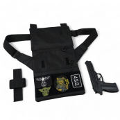 Сумка месенджер З КОБУРОЮ. Тактична сумка з тканини, 3 кишені, патч-панель, Cordura. Зображення №4