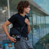 Сумка месенджер З КОБУРОЮ. Тактична сумка з тканини, 3 кишені, патч-панель, Cordura. Зображення №9