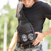 Тактична чоловіча сумка з кобурою Cordura 1000D – 6 кишень, чорна. Зображення №10