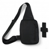 Тактична чоловіча сумка з кобурою Cordura 1000D – 6 кишень, чорна. Зображення №14