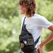 Тактична сумка на плече з кобурою, система MOLLE, патч-панель, Cordura. Зображення №5