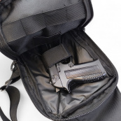 Тактична сумка на плече з кобурою, система MOLLE, патч-панель, Cordura. Зображення №6