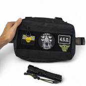 Нагрудная сумка для патчей и шевронов 5 карманов | MOLLE, мужская сумка тактическая. Изображение №3