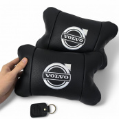Набір шкіряних подушок Volvo + брелок у подарунок, Автоподушки Volvo з вишивкою. Зображення №14 Набір шкіряних подушок Volvo + брелок у подарунок, Автоподушки Volvo з вишивкою. Зображення №14