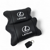 Набір автоподушок Lexus шкіра Італія+ подарунок, Автоподушки Лексус з вишивкою. Зображення №4 Набір автоподушок Lexus шкіра Італія+ подарунок, Автоподушки Лексус з вишивкою. Зображення №4
