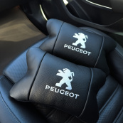 Набір подушок Peugeot із шкіри + брелок у подарунок, Автоподушки з вишивкою. Зображення №2