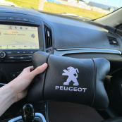 Набір подушок Peugeot із шкіри + брелок у подарунок, Автоподушки з вишивкою. Зображення №12
