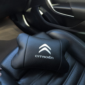 Набір шкіряних подушок Citroën з натуральної італійської шкіри + фірмовий брелок у подарунок. Зображення №4