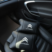 Набір шкіряних подушок Citroën з натуральної італійської шкіри + фірмовий брелок у подарунок. Зображення №6