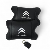 Набір шкіряних подушок Citroën з натуральної італійської шкіри + фірмовий брелок у подарунок. Зображення №8