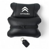 Набір шкіряних подушок Citroën з натуральної італійської шкіри + фірмовий брелок у подарунок. Зображення №10