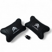 Набір шкіряних подушок Citroën з натуральної італійської шкіри + фірмовий брелок у подарунок. Зображення №11