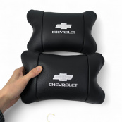 Автомобильные подушки Chevrolet из натуральной итальянской кожи + кожаный брелок в подарок. Изображение №4 Автомобильные подушки Chevrolet из натуральной итальянской кожи + кожаный брелок в подарок. Изображение №4
