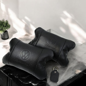 Набор кожаных подушек 2шт - Volkswagen на подголовник в машину, Автомобильная подушка. Изображение №7