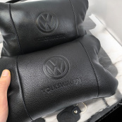 Набор кожаных подушек 2шт - Volkswagen на подголовник в машину, Автомобильная подушка. Изображение №9