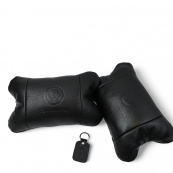 Набор кожаных подушек 2шт - Volkswagen на подголовник в машину, Автомобильная подушка. Изображение №13