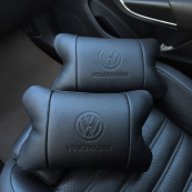 Набор кожаных подушек 2шт - Volkswagen на подголовник в машину, Автомобильная подушка. Изображение №20